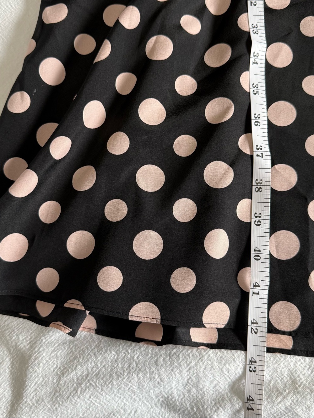 NWT 1901 Nordstrom Polka Dot Faux Wrap Midi Dress Smocked Cuff Long Sleeve 10 - Picture 13 of 13